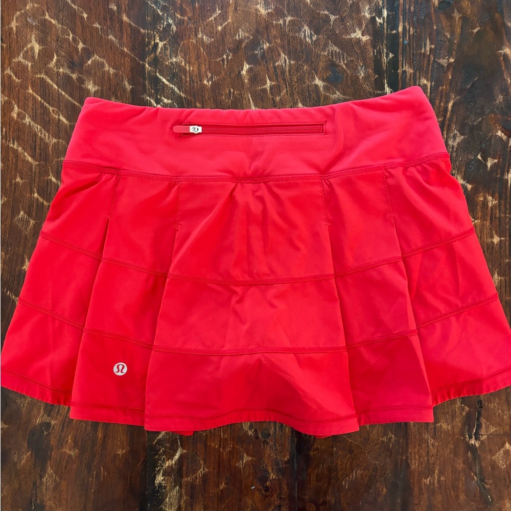 Red Lululemon Skirt size 4 regular length